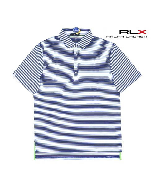 [랄프로렌 RLX] 에어플로우 폴로셔츠 스트라이프_블루화이트 S(100)